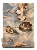 Funda de Libro Serie Art Adán - loneta estampada con La Creación de Adán de Miguel Ángel