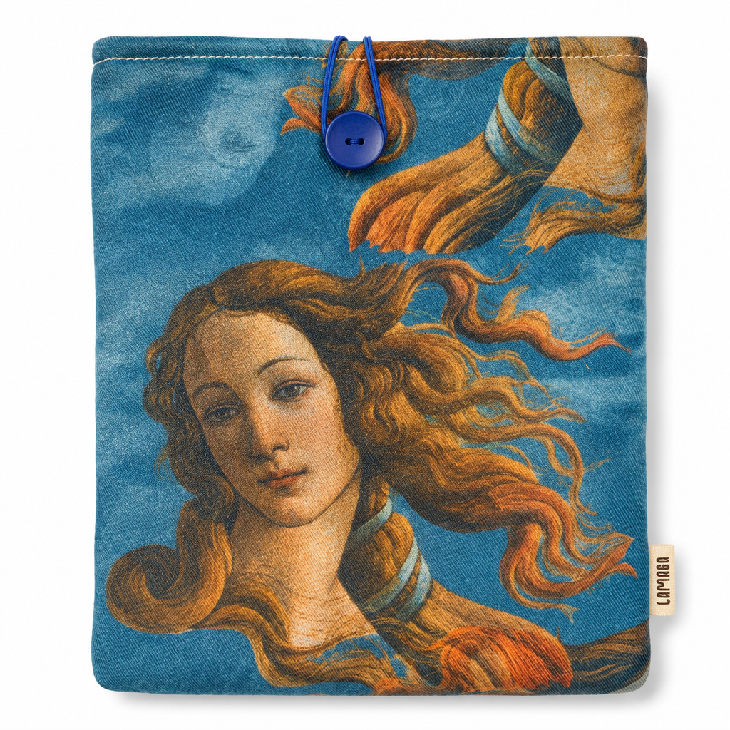 Funda de Libro Serie Art Venus - rostro de Venus de Botticelli (anverso)
