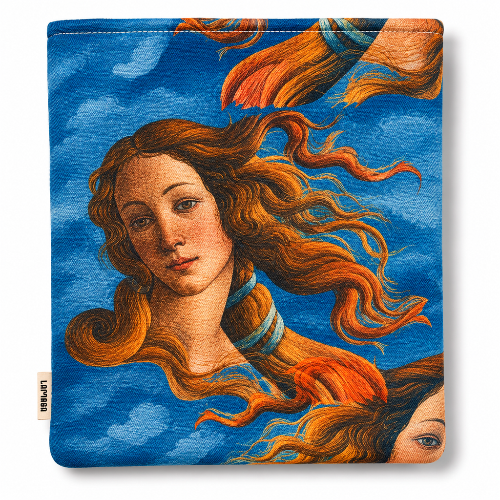 Funda de Libro Serie Art Venus - detalle del cabello (reverso)